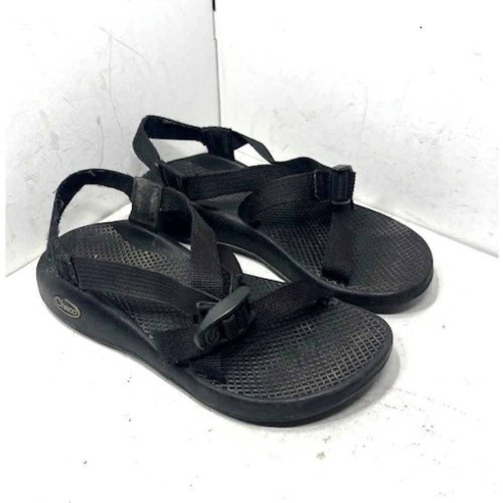 Chaco‎ Z1 Classic Women 7 Black Athletic READ Hiking Sandals Vibram Sole Strappy